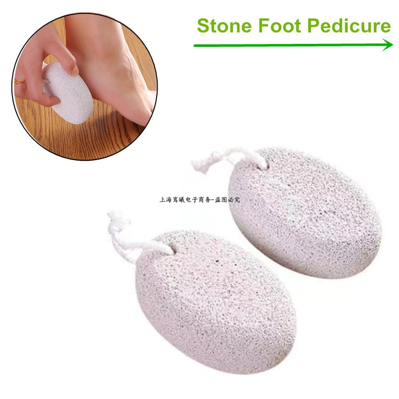 New Arrivals 1 /2Pc Natural Pumice Stone Foot File Hard Skin Remover Pedicure Brush Bathroom Products Healthy Foot Care Tool
